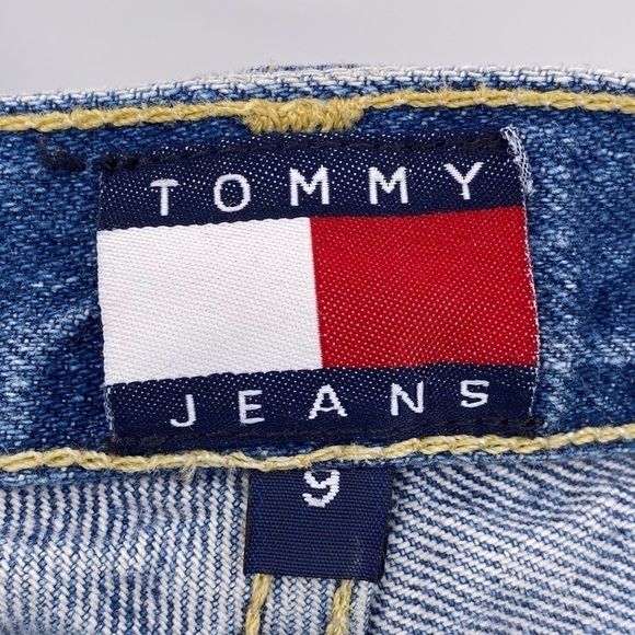 Vintage Tommy Hilfiger Straight Leg Blue Jeans Size 9 - Picture 5 of 5